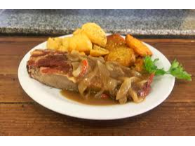 Tapa de Asado Al Horno Con Papas y Batatas