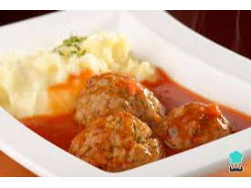 albondiga Con Puré
