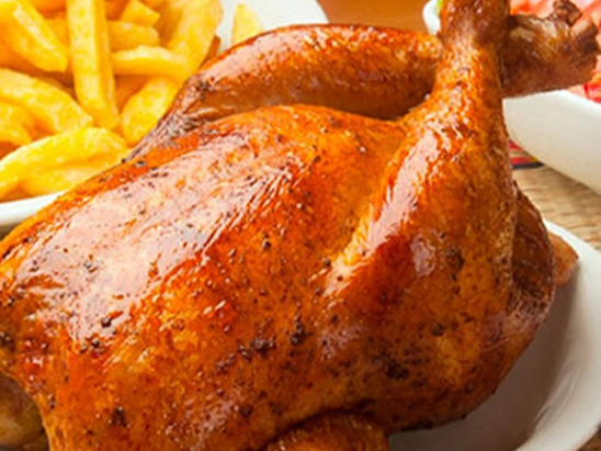 pollo braseado al horno C/mac and cheese