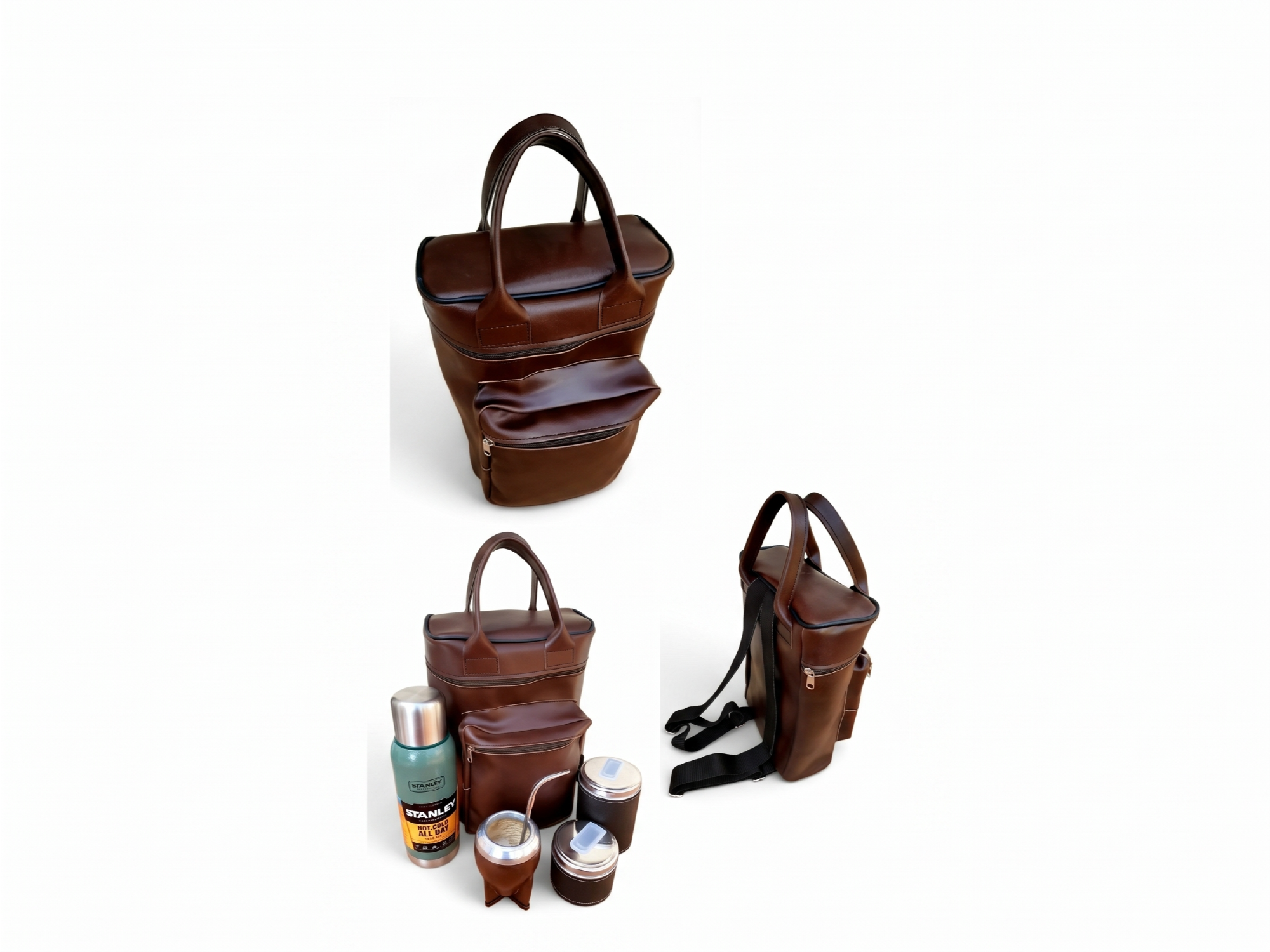 Mochila simil cuero