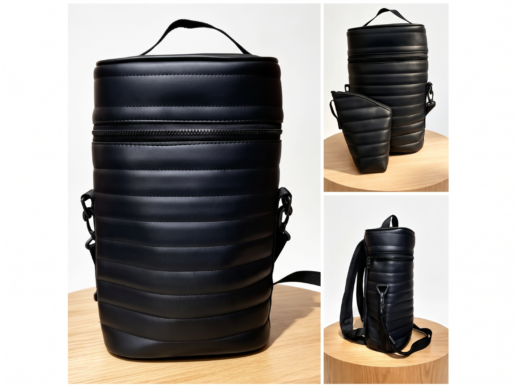 Bolso canelon simil