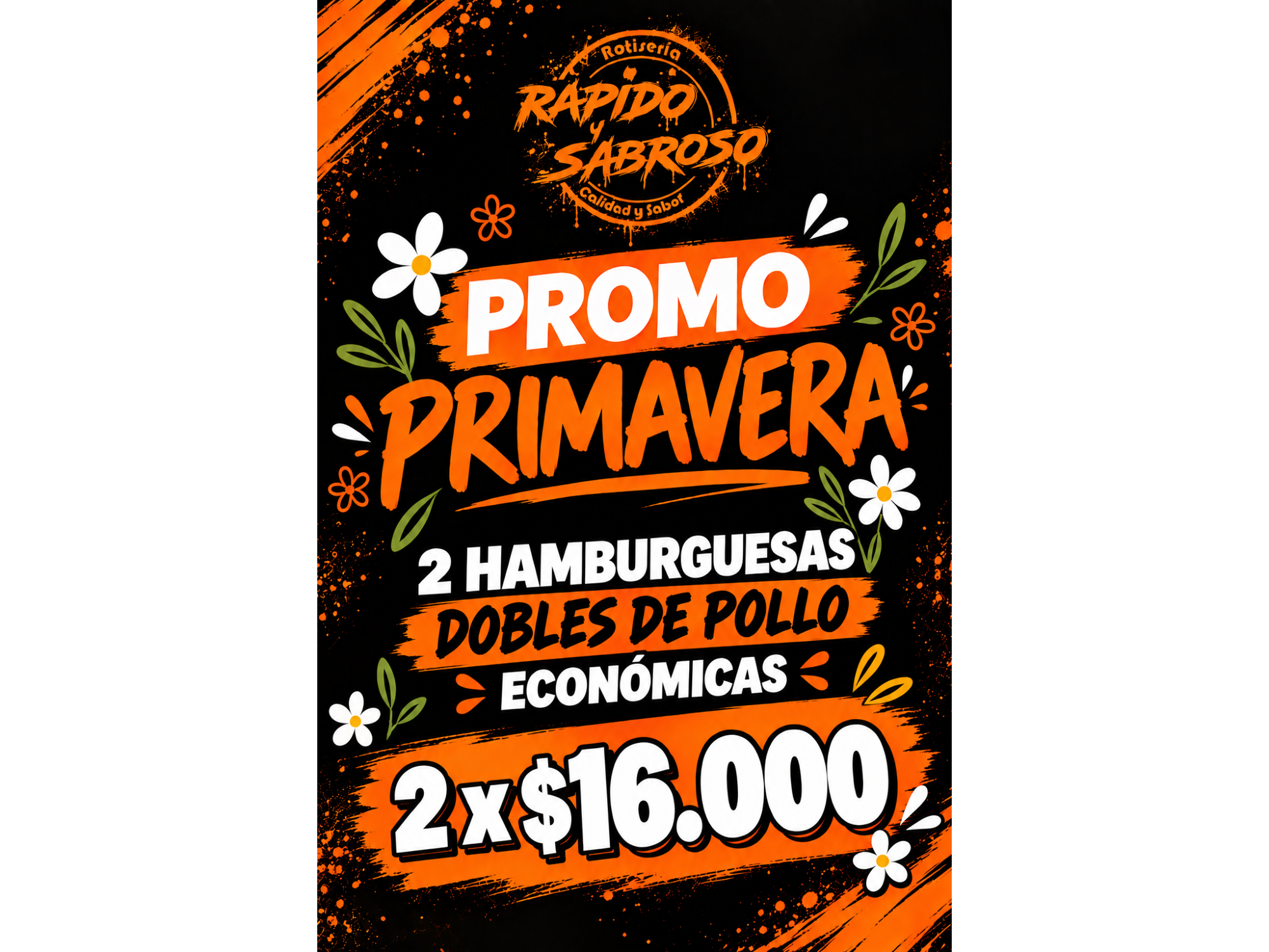2 HAMBURGUESAS DOBLES DE POLLO