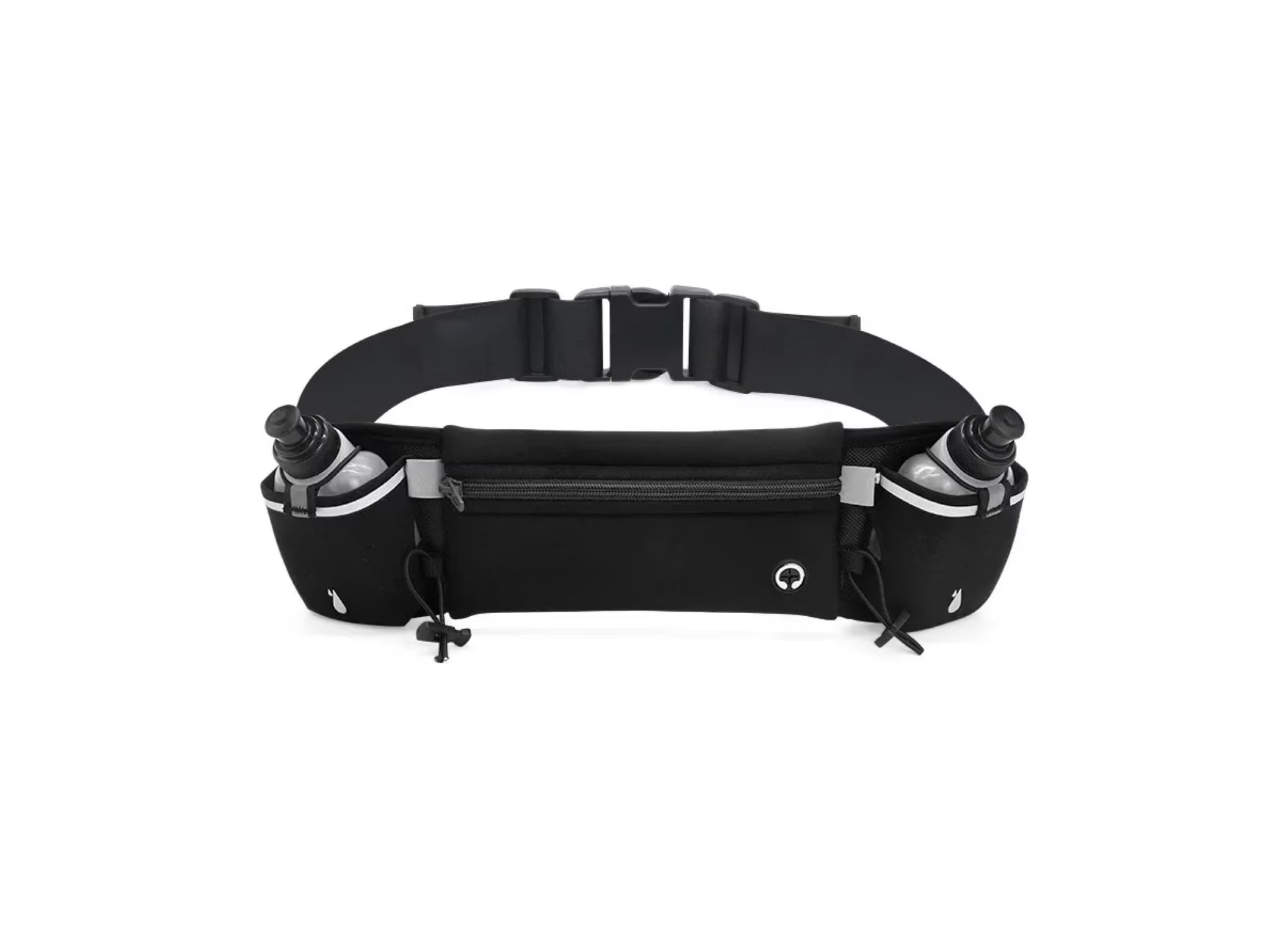 RIÑONERA CON BIDONES - NEGRO