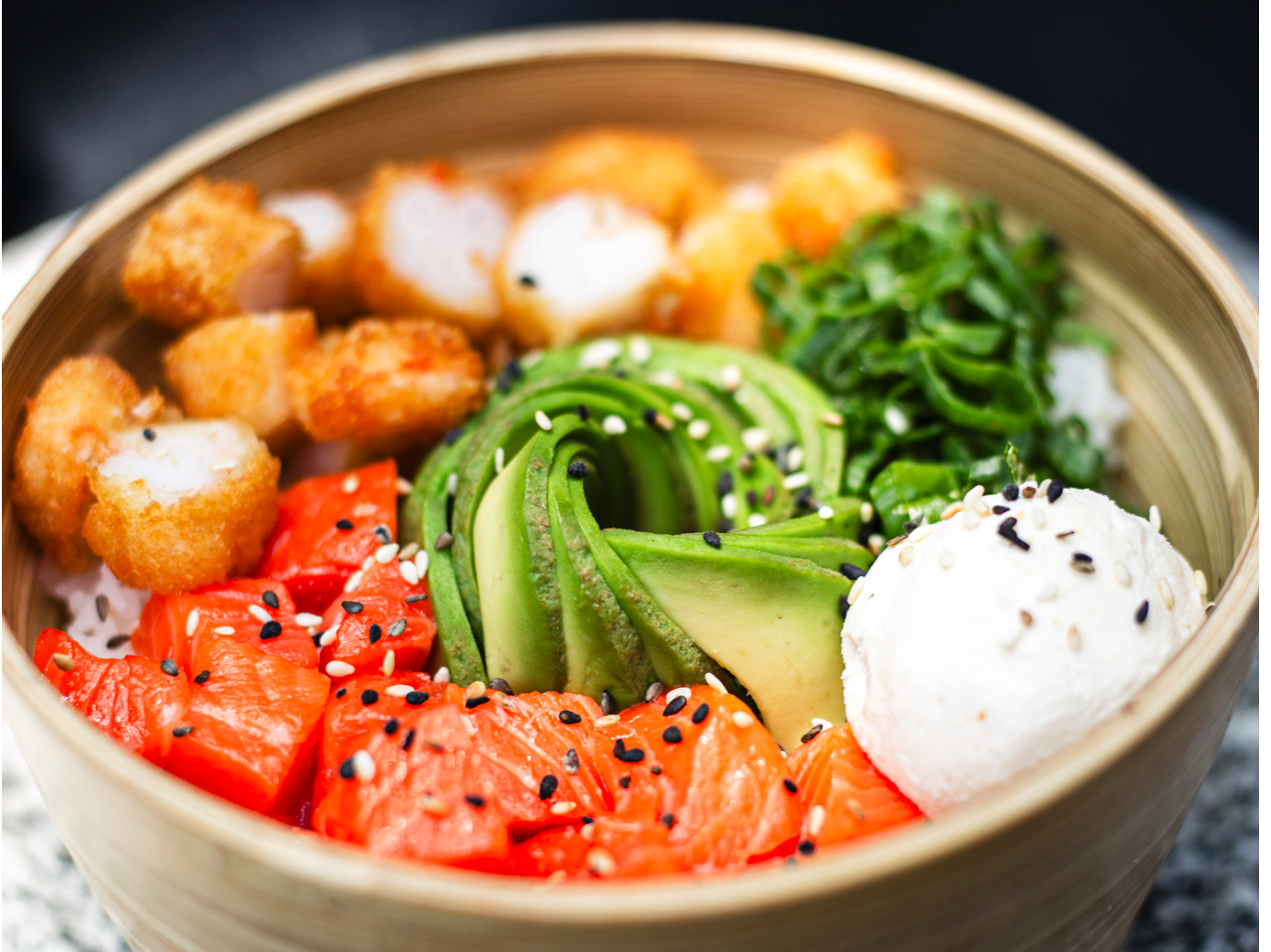 Gohan de 2 a 4 variedades de Teppanyaki Barrio Jardín