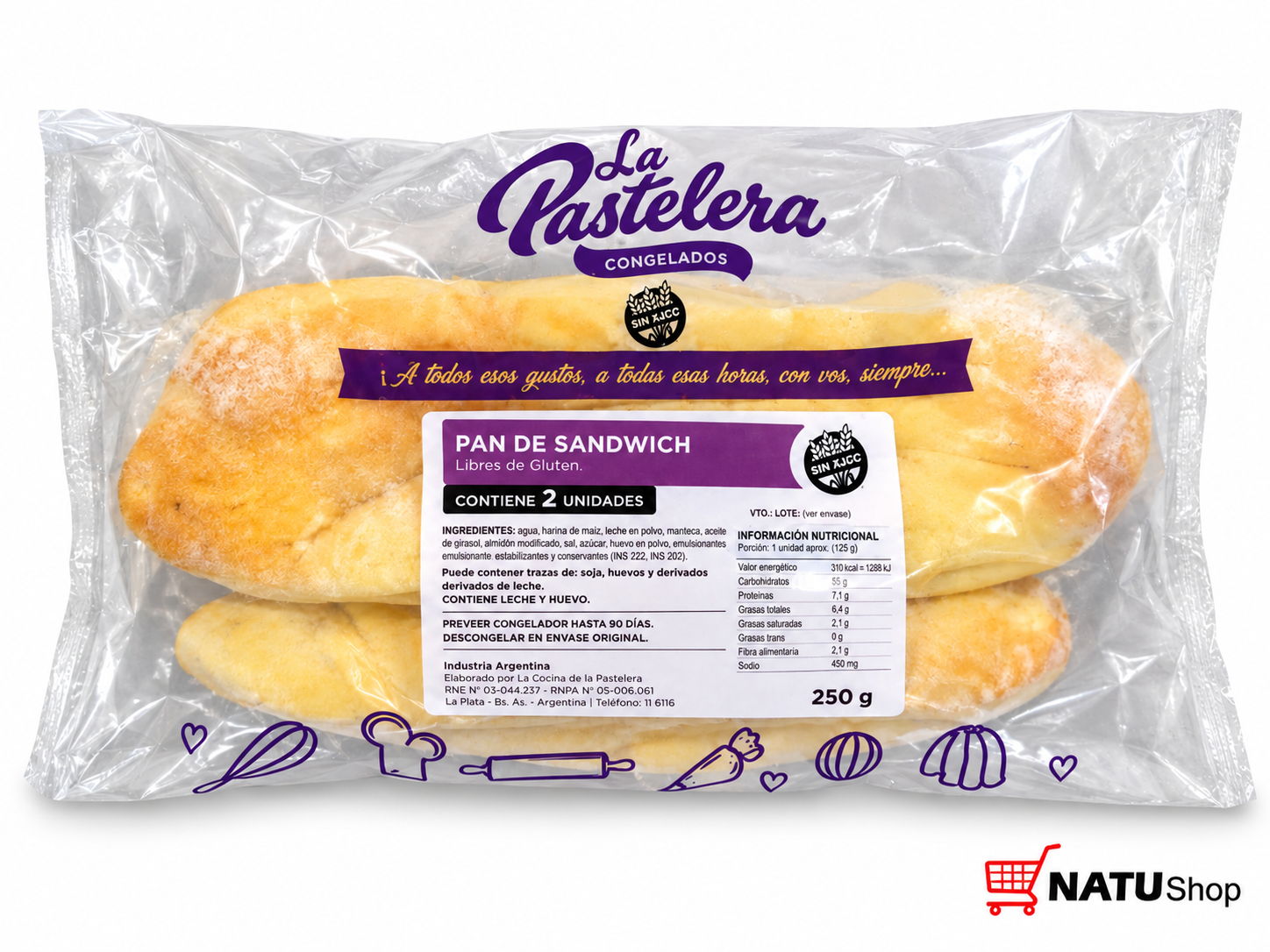 Pan para sandwich Sin tacc