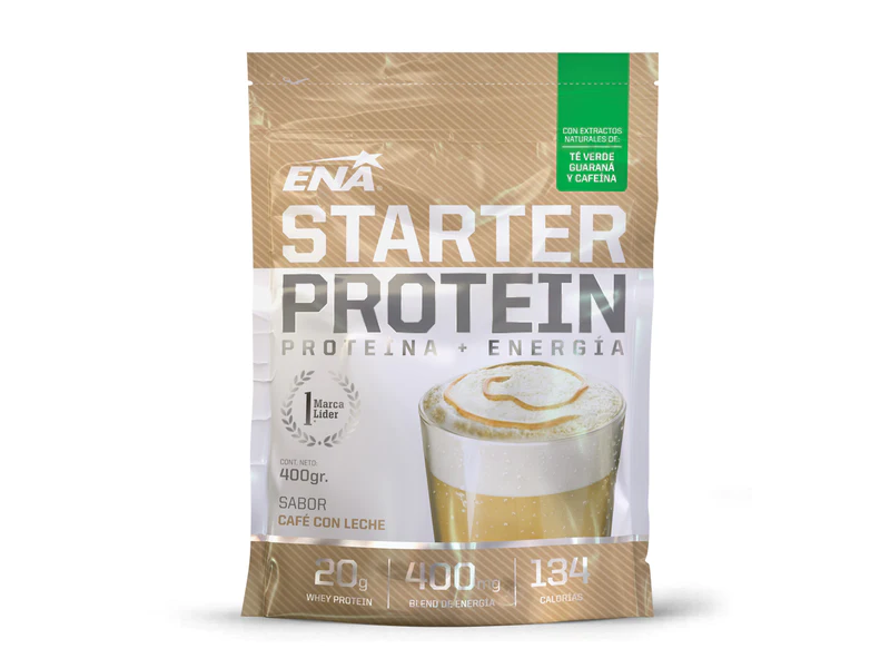 Starter Protein PROTEINA + ENERGIA Desayuno Instantaneo de Cafe con Leche x 400 gramos