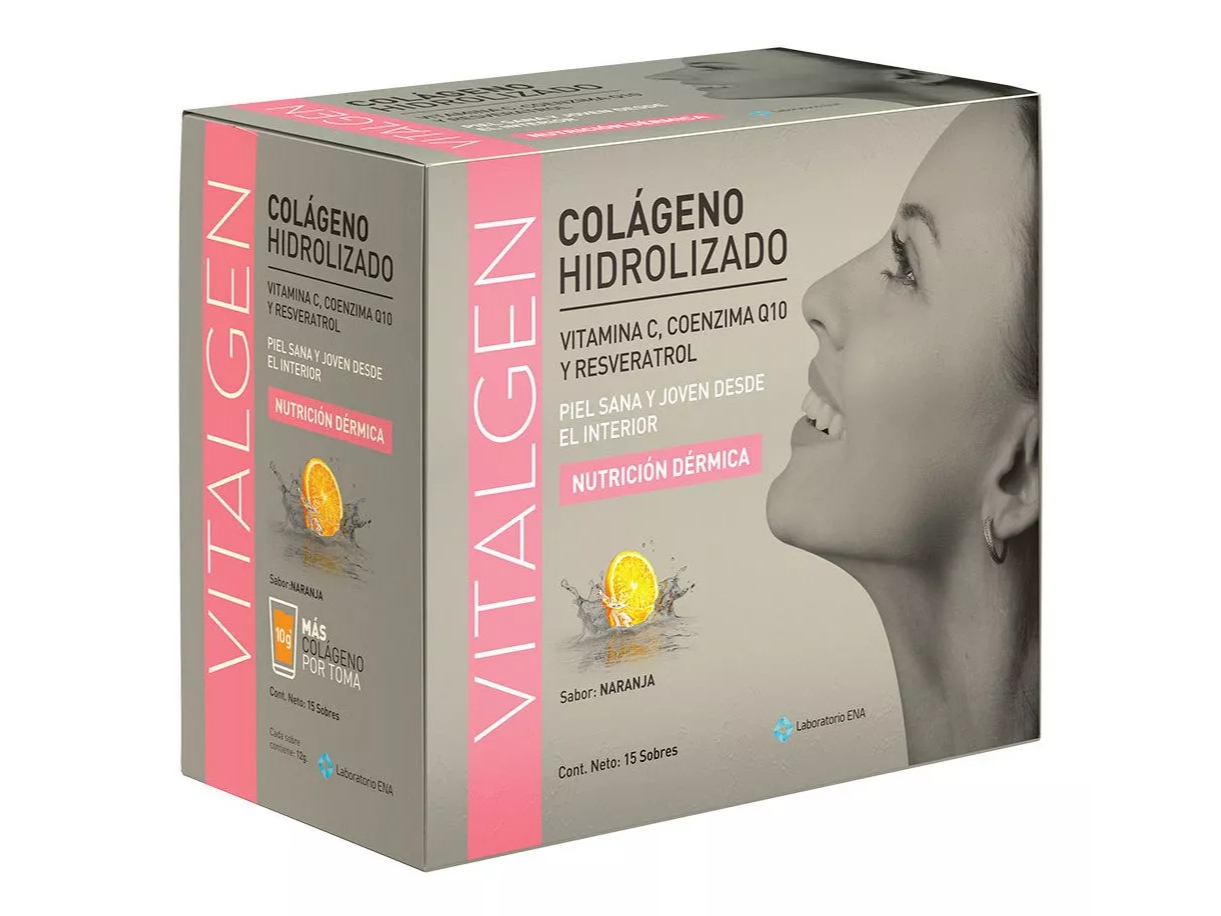 Colageno Hidrolizado + Q10 Resveratrol Vitalgen X 15 Sobres Piel sana y joven desde el interior!!!