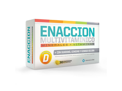 MULTIVITAMINICO X30 COMP - ENACCION MINERALES + VITAMINAS + GUARANA + GINSENG + GINKGO BILOBA