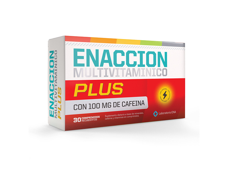 MULTIVITAMINICO ENACCIÓN PLUS Vitaminas + Minerales + Cafeína