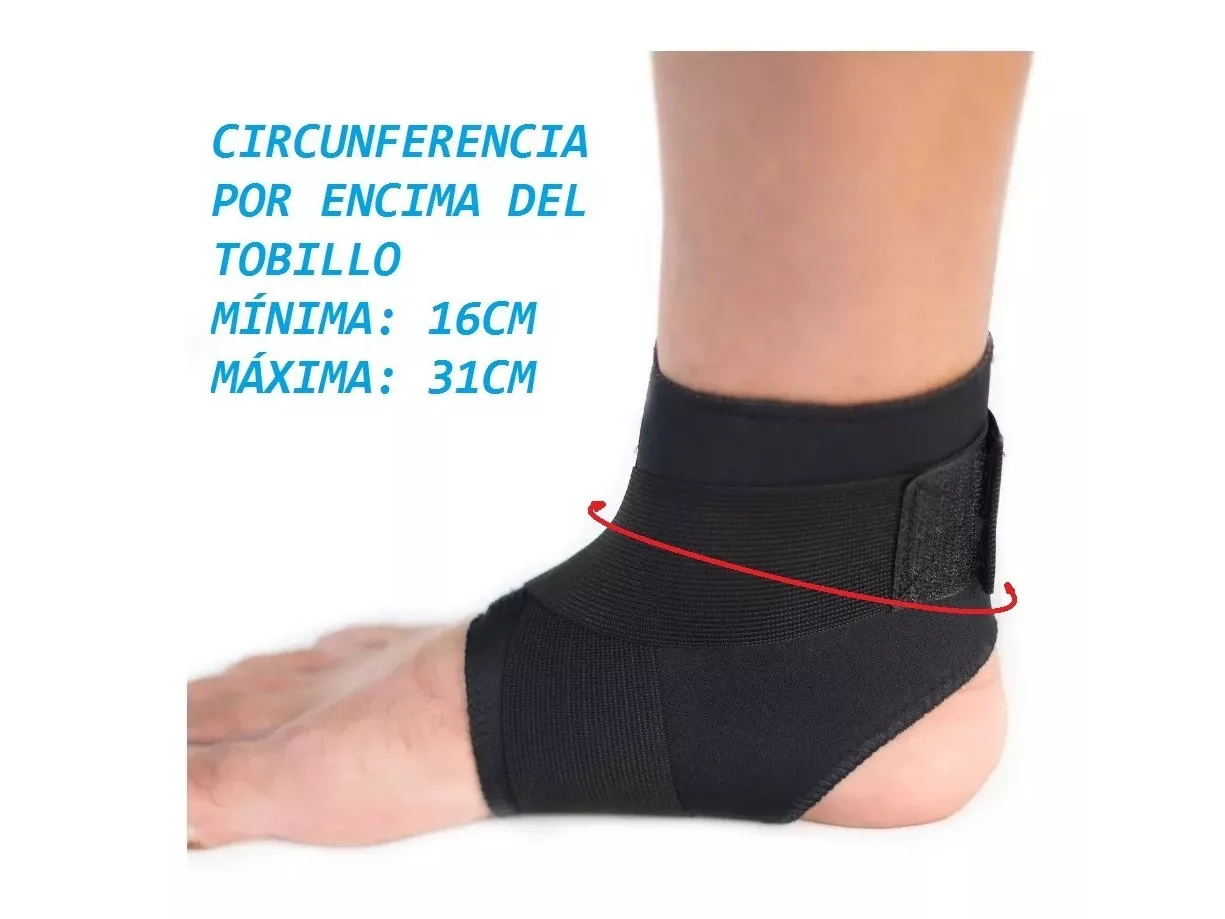 Tobillera Universal Con Ajuste En 8 De Neoprene ABIERTA CON VELCRO DE AJUSTE