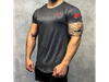 REMERA PERFORMANCE GYM-CULTURISMO - SHAPE DARK GREY - FUARK - EXCELENTE CALIDAD