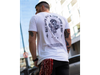 REMERA SLIM SNAKE WHITE- GYM - CULTURISMO - FUARK - EXCELENTE CALIDAD