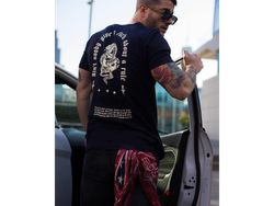 REMERA SLIM SNAKE DARKBLUE- GYM - CULTURISMO - FUARK - EXCELENTE CALIDAD