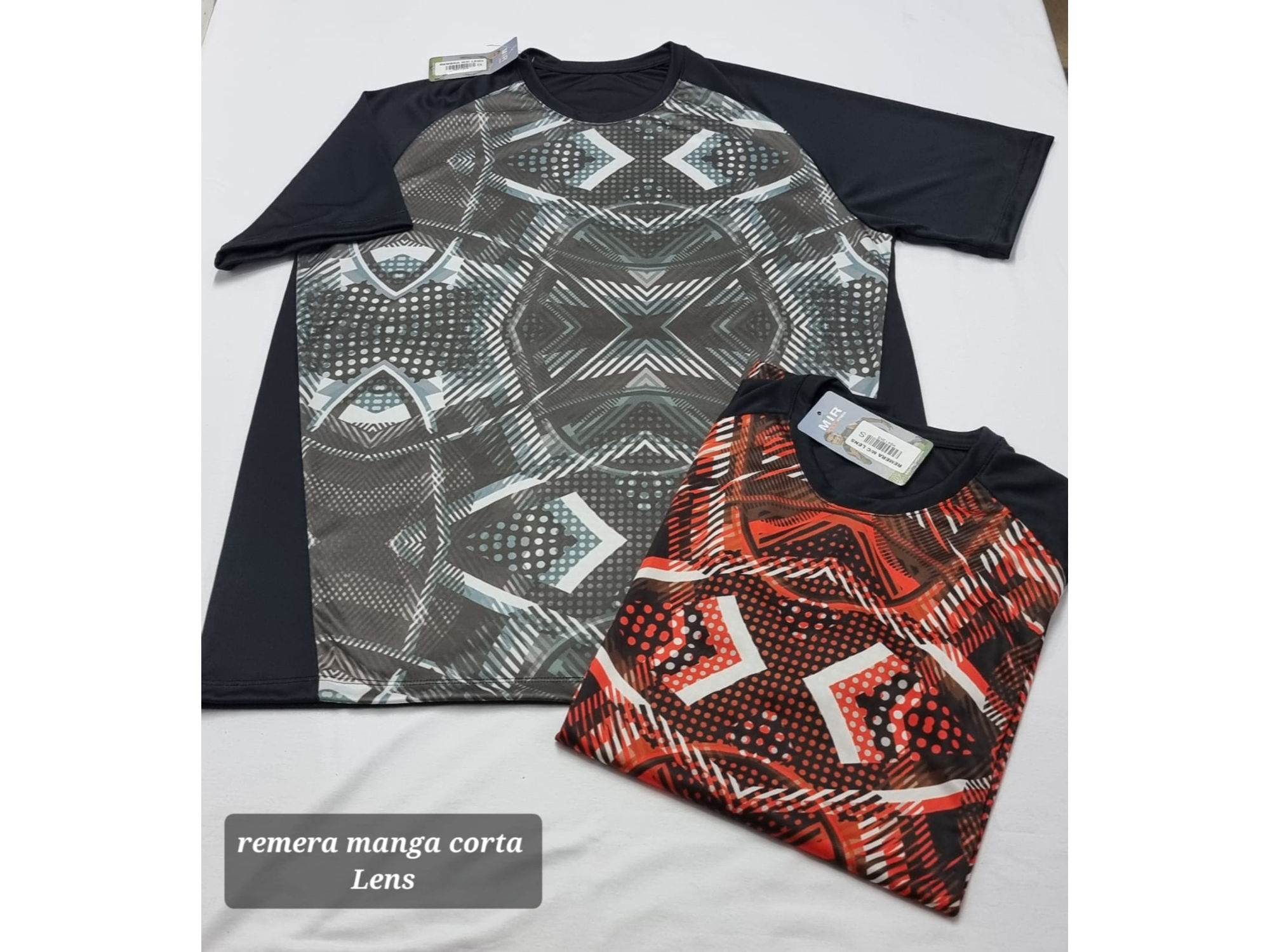 REMERA MANGA CORTA LENS - MIR FITNESS - EXCELENTE CALIDAD!!!