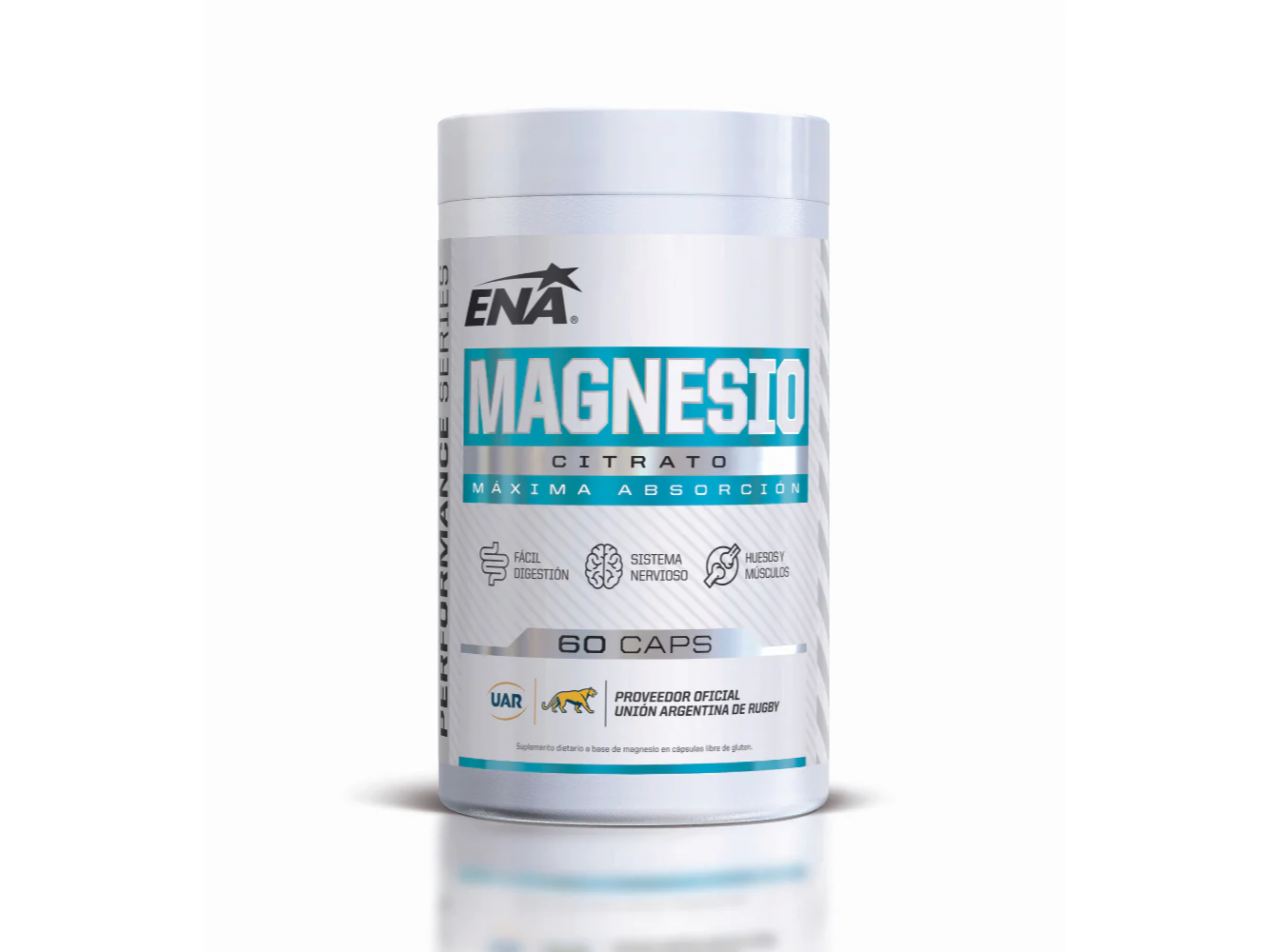 Magnesio Citrato x 60 capsulas - ENA SPORT - HUESOS Y MUSCULOS  - SISTEMA NERVIOSO