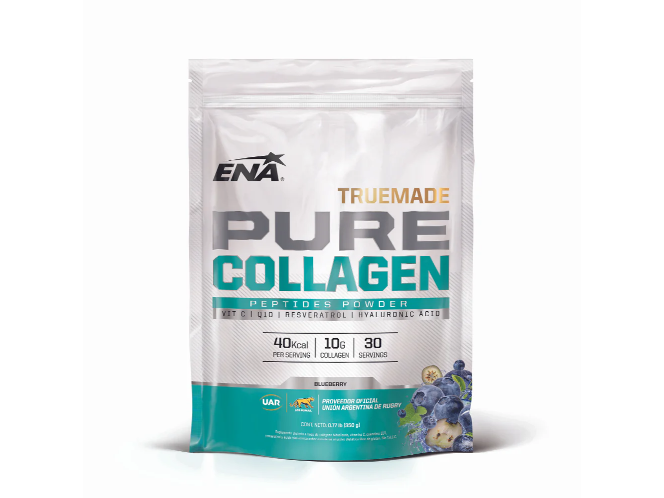 Truemade Pure Collagen X 350 GRAMOS - ENA SPORT - VIT C - Q10 - RESVERATROL - ACIDO HYALURONICO