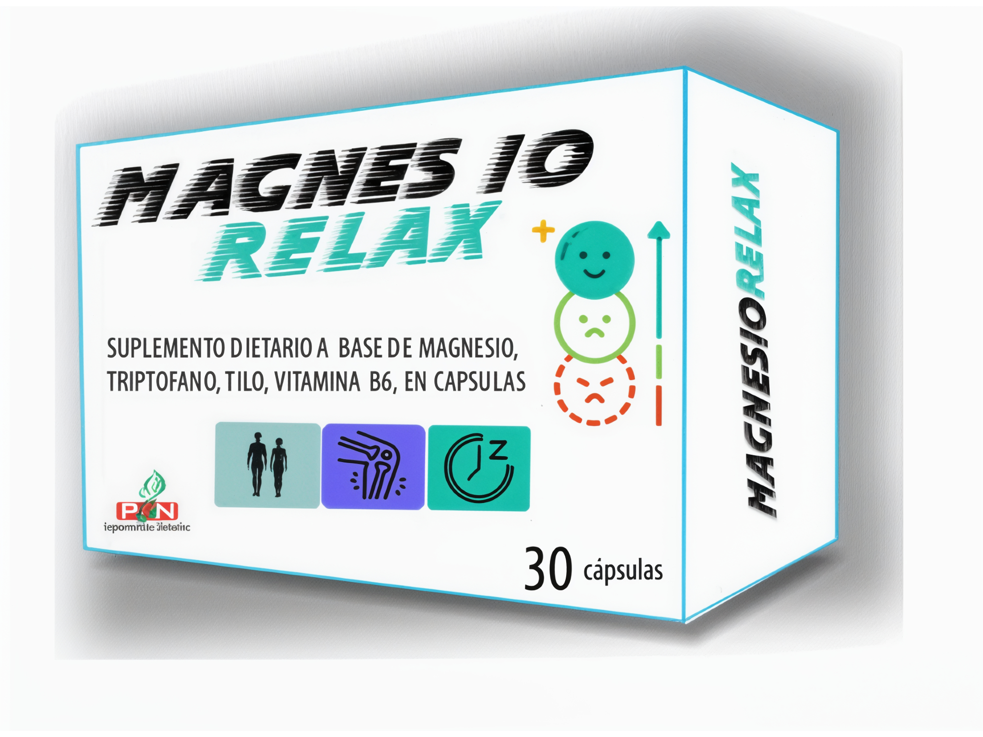Magnesio Relax - Con Magnesio Citrato, Triptófano, Tilo Y Vitamina B6 - 30 Capsulas