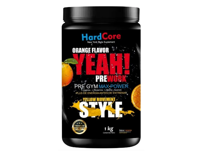 Pre Entreno Hardcore Nutrition Pre Gym 1kg