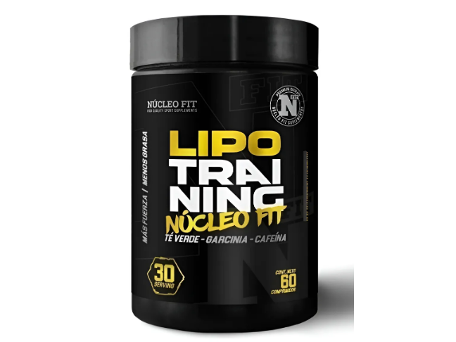 Quemador de Grasas Lipo Training Nucleo Fit 60 Comprimidos de Suplementos Crespo ADN