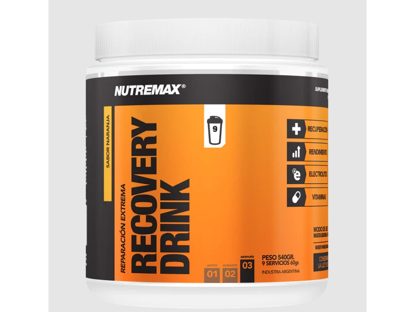 Nutremax Recovery Drink 540 Grs Sabor Naranja