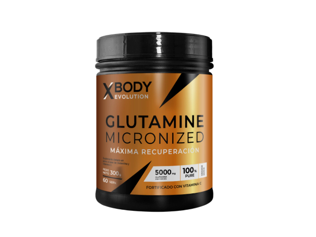 Glutamina Micronizada Xbody 300 Grs - 60 Serv Sin Sabor