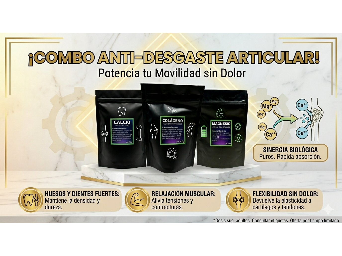 Magnesio + Calcio + Colágeno