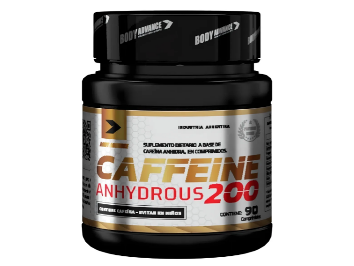 Cafeina Body Advance Anhydrous 200 mg  90 cápsulas