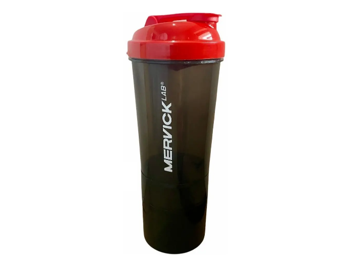 Shaker 600 cc Mervick Lab con compartimento doble