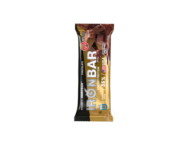 Barra Gentech Proteína de Iron Bar sabor chocolate x 46g x 1 Unidad
