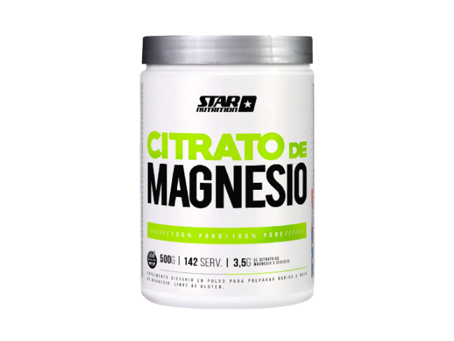 Citrato De Magnesio  - Star Nutrition En Polvo 500 Grs Sin sabor