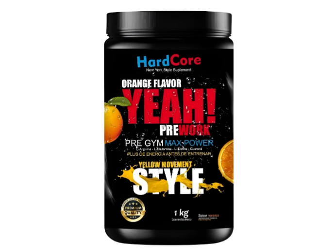 Pre Entreno Hardcore Nutrition Pre Gym 1kg
