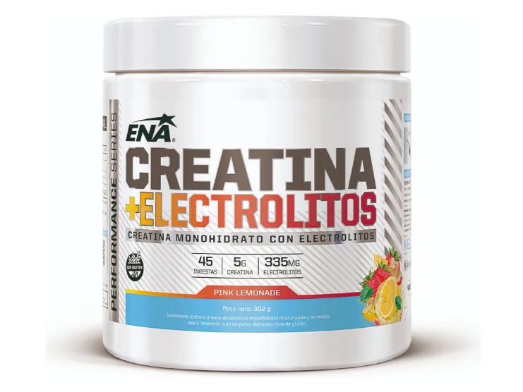 Creatina Con Electrolitos ENA 300g Sabor Pink Lemonade
