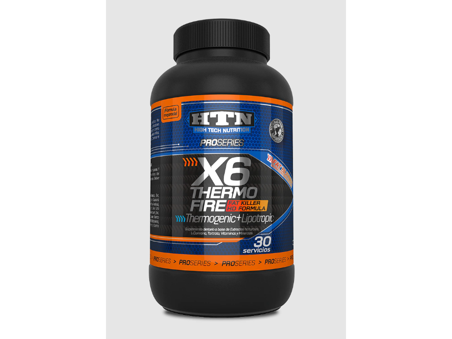 Quemador de Grasas HTN X6 Thermo Fire 120 Cápsulas