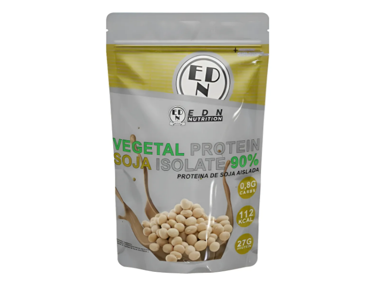 Proteína Aislada De Soja 90% EDN Nutrition 1 Kg Sabor Frutilla
