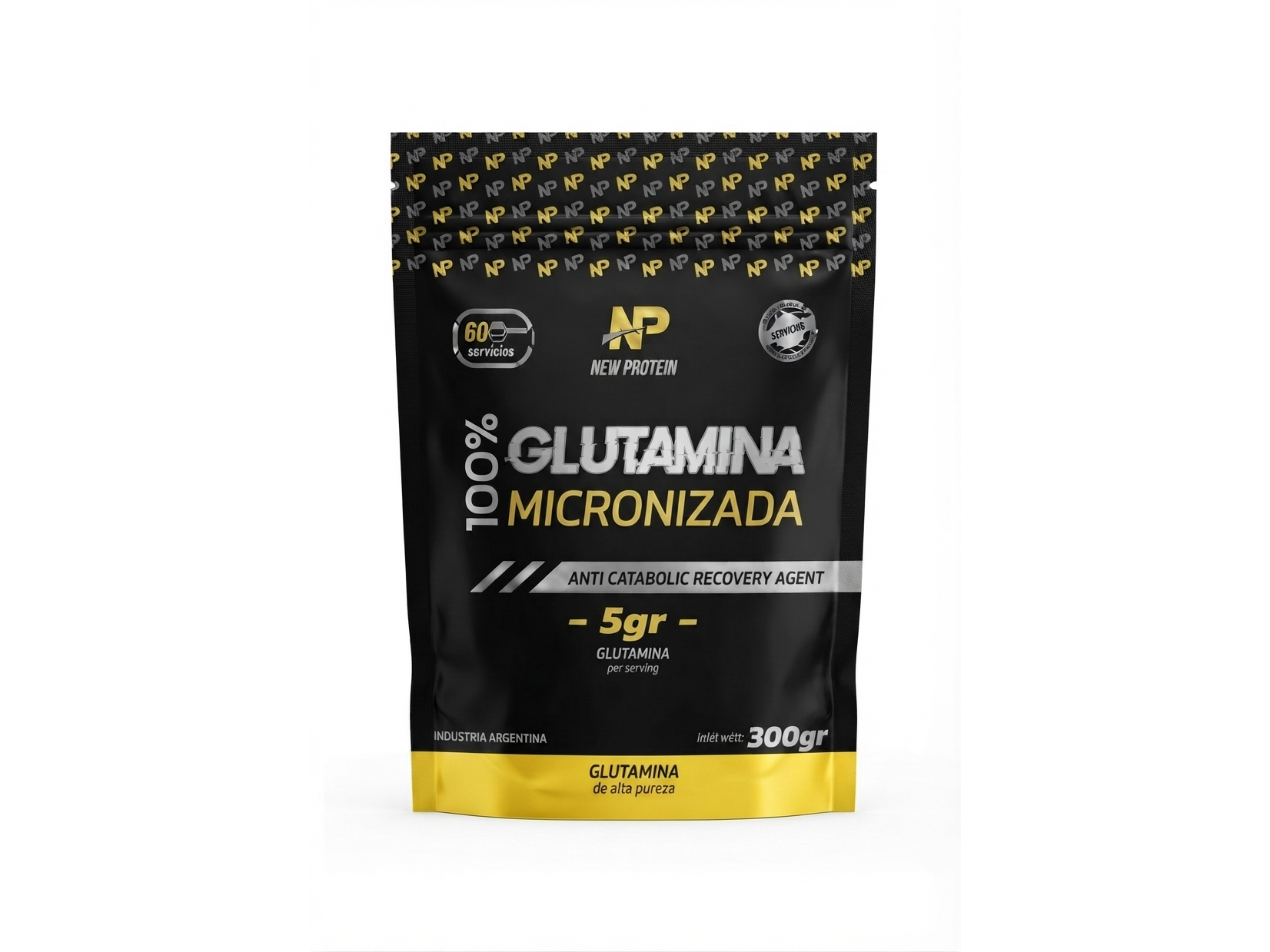 Glutamina %100 Micronizada New Protein 300 Grs