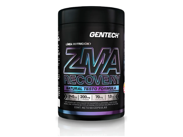Zma Recovery Zinc Con Magnesio Y Arginina Gentech 60 Caps
