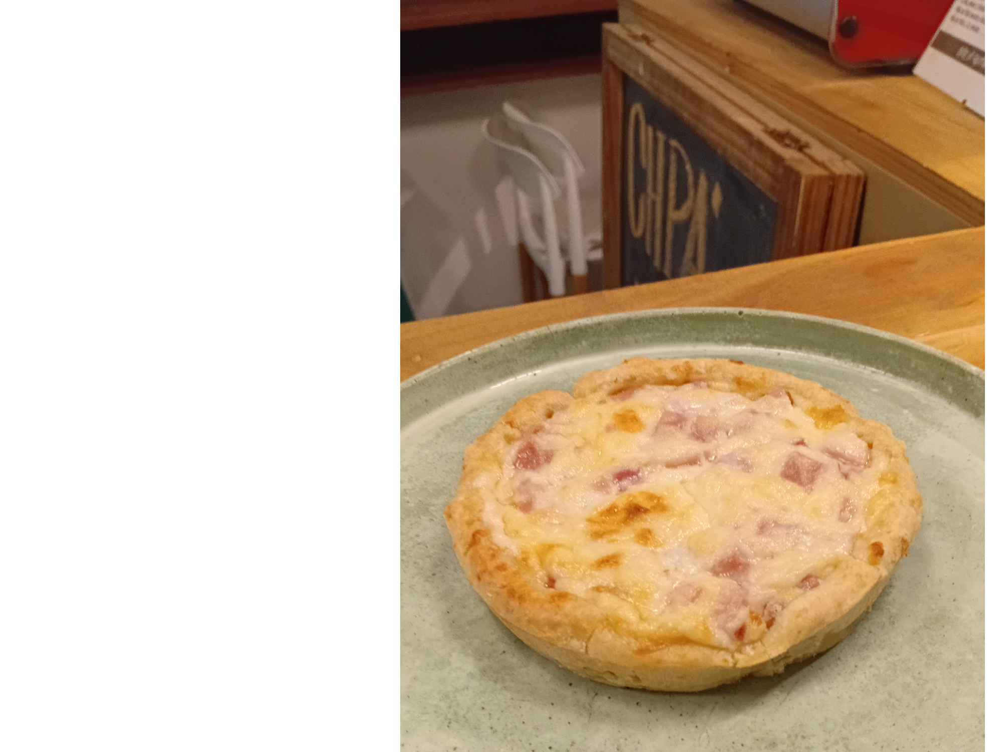 Tarta individual de chipa Jamón y queso