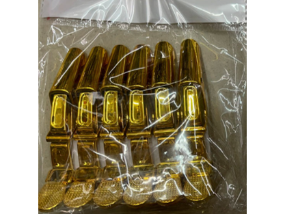 BROCHE PARA PELO AN 625 DORADO TIPO COCODRILO