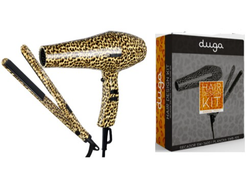 Kit Secador + Plancha Animal Print DUGA