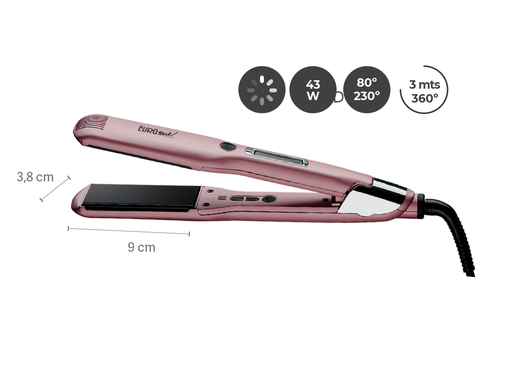 PLANCHA PROFESIONAL CERAMICA Y TURMALINA