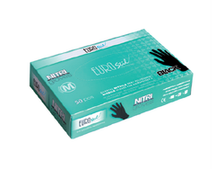 CAJA 20 GUANTES DE NITRILO NEGROS MED.