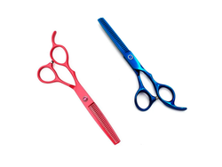 TIJERA PULIR ROJA AZUL AN3299