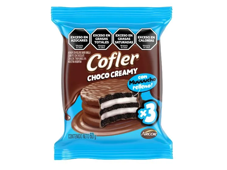 Alfajor Cofler Choco Cremy Triple 60g