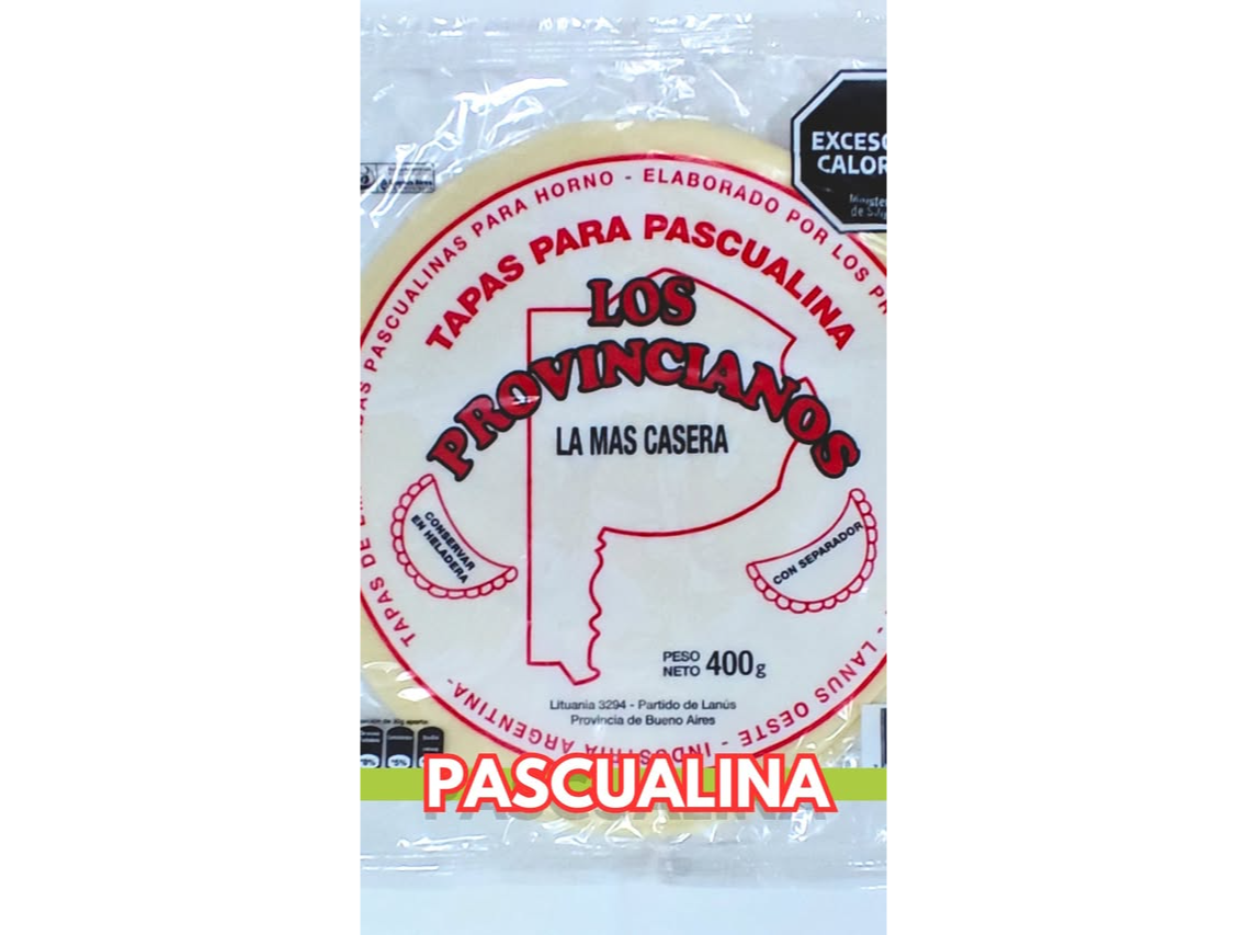 Tapa Pascualina Los Provincianos X2