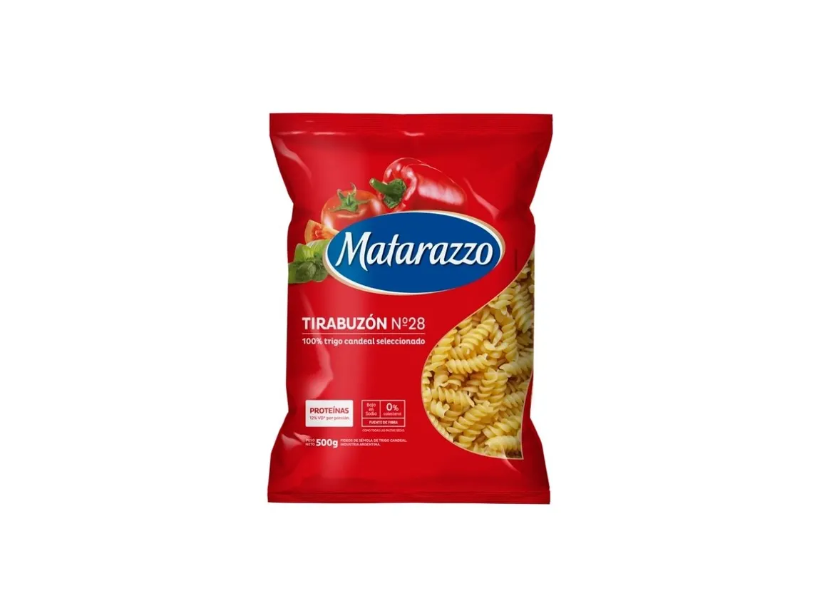 Fideo Matarazzo Tirabuzon 500g
