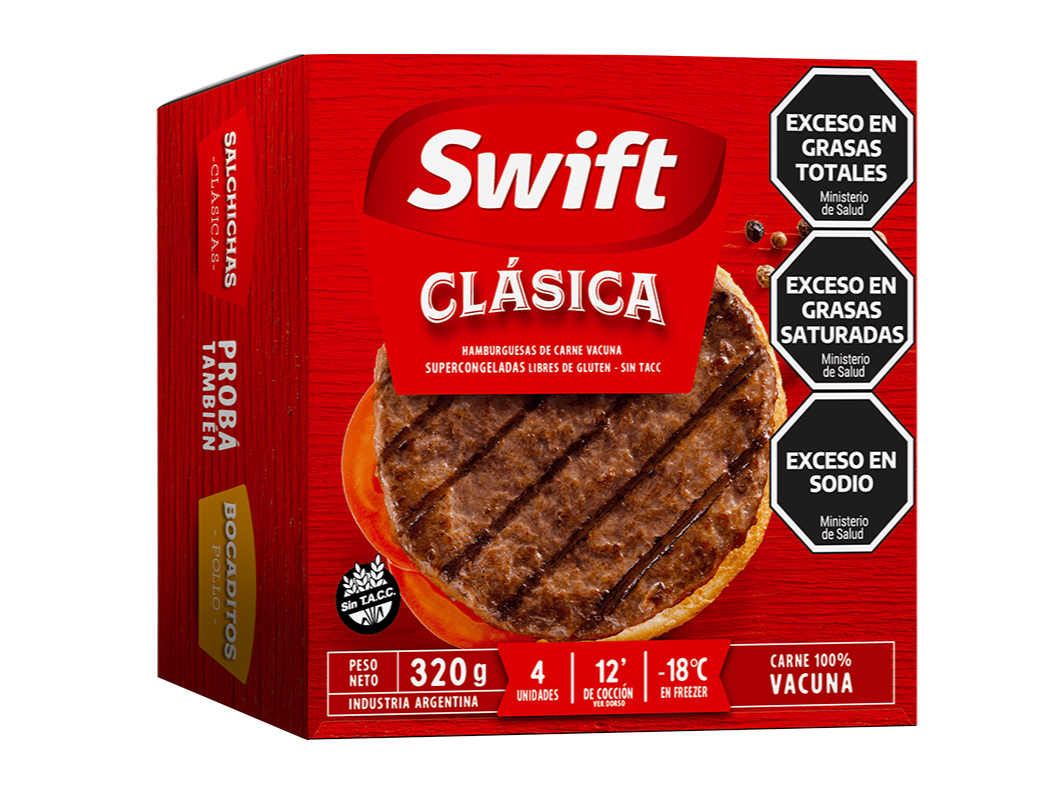 Hamburguesa Swift Clasica X4