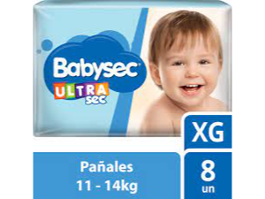 Pañal Babysec XG X8