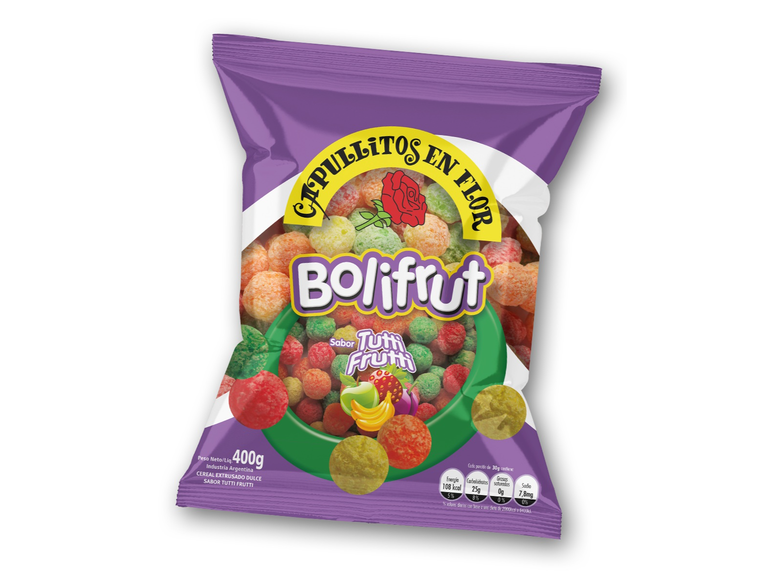 Chizitos De Colores Cap. En Flor 80g