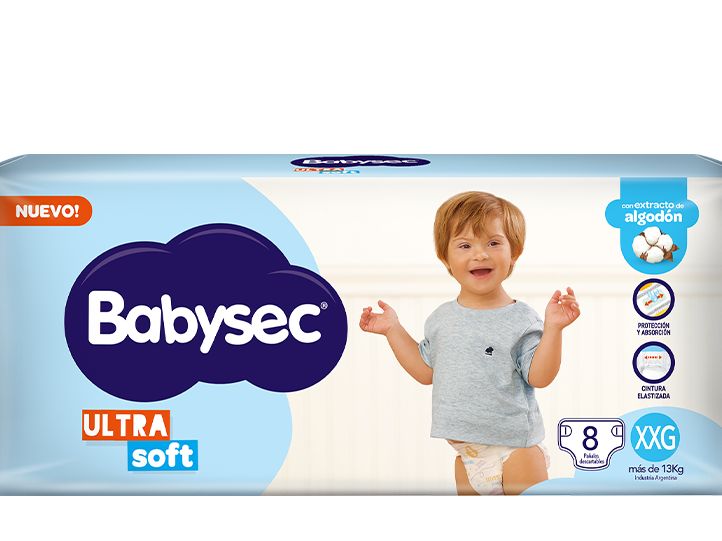 Babysec Pañales XXG Ultrasoft 8uni