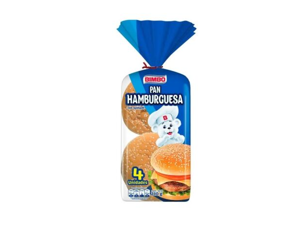 Pan Bimbo Hamburguesa X4